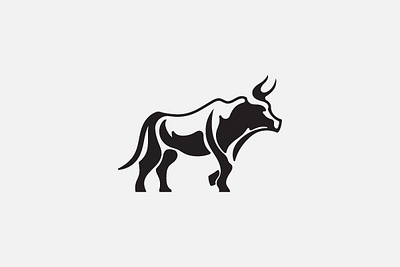 Bull logo design bison branding bull graphic design logo strength tradition vector wildlife