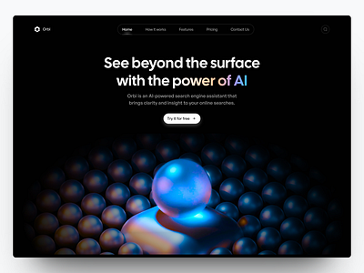 Orbi AI - Website Design ai branding design graphic design landing page saas ui web design website