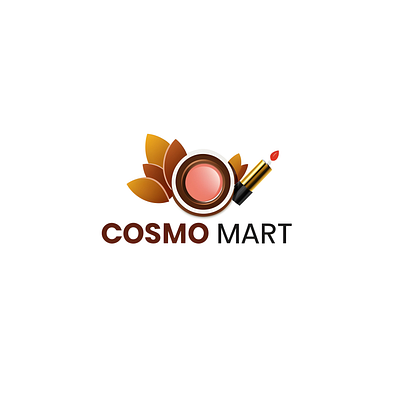 Cosmo Mart, Logo Design Concept For a Cosmetic Store 3d branding graphic design logo