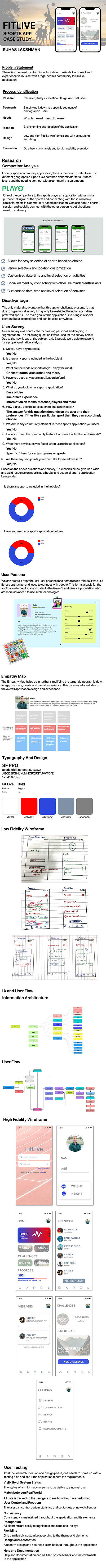 FitLive Case Study branding typography ui user research ux