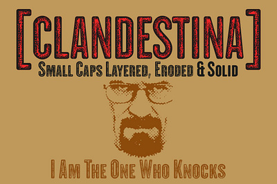 CLANDESTINA FONTS discretionary ligatures