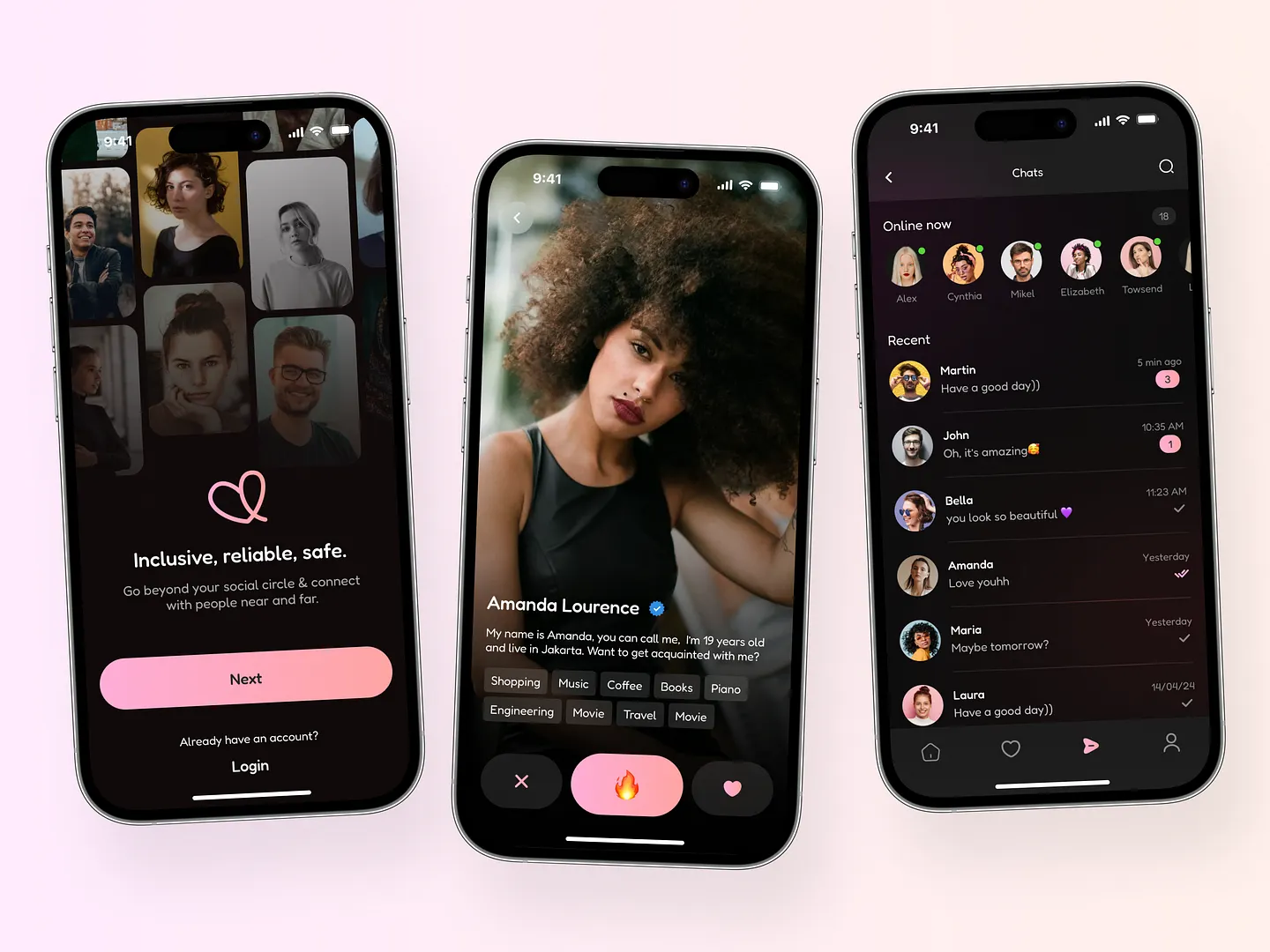 Modern Dating App UI Design: Inclusive and Engaging