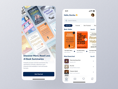 AI-Powered Book Summary App 📚 aibookapp appdesign appui design mobileapp mobileappui ui uidesign ux uxdesign