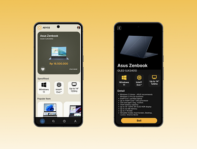 Mobile App - Electronic Shop ui