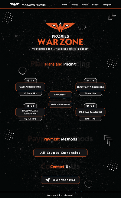 Warzone Proxies Thread Design graphic design logo ui