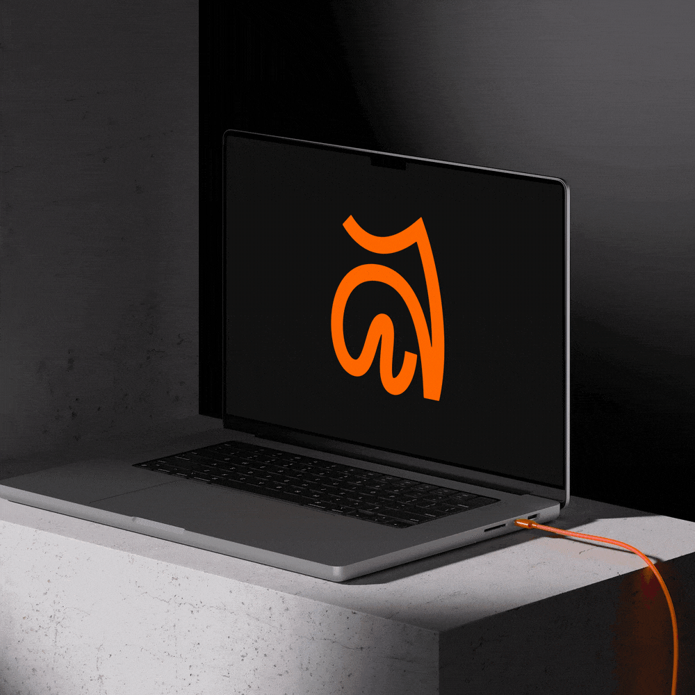 AB - Logo Animation 🦾🎃 after effcts animation animation 2d brand motion branding free glitch line animation logo logo animation motion motion graphics orange project file ui