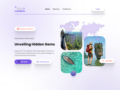 Travelling Agency Website (BELOW COST TRAVEL) branding branding agency going travel graphic design hiking outdoor activity tourism travell travelling travelling agancy trip ui ui design user interface design ux ux design vector violet design web design website design