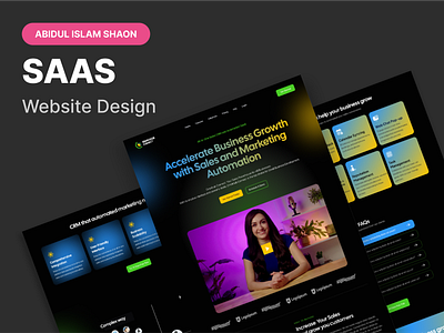 SAAS Website UI Design in Figma design figma saas ui ux website website design