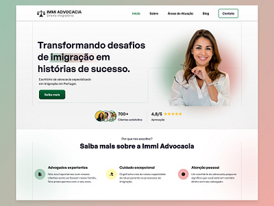 Landing Page de um Escritório de Advocacia branding graphic design identidade visual landing page uiux webdesign