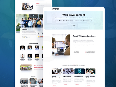 Software development company website UI dailyui dailyuichallenge design development industry it landing software ui ux website