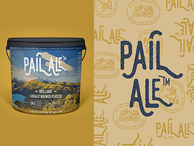 Pail Ale - plaster logo, branding and packaging concept adobe illustrator cc branding design design challenge design concept graphic design icon design icons illustration label logo logomark logotype packaging vector