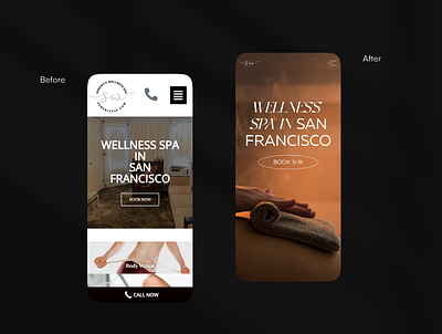 Wellness hero redesign for mobile hero mobile ui web website wellness