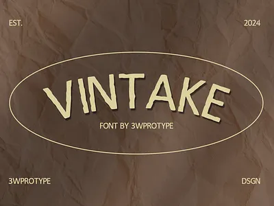 Vintake font serif