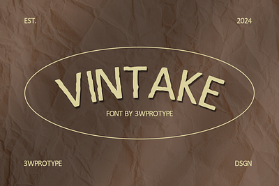 Vintake font serif