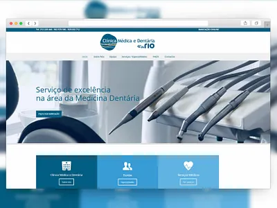 Clínica Quinta do Rio branding graphic design ui web development webdesign