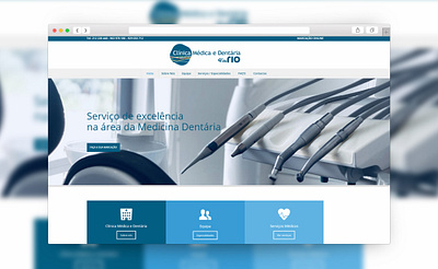 Clínica Quinta do Rio branding graphic design ui web development webdesign