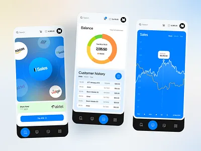 Financial App Design analytics android app app design balance digital banking app fin app financial fintech ios ios app mobile app mobile app design mobile ui product design saas startup transaction wallet