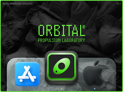Orbital Propulsion Lab — #005 app icon dailyui lab logo orbital propulsion