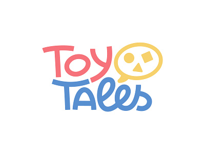 "ToyTales" Brand Naming & Logo Design brand naming branding geometric shapes graphic design illustration logo logo design speech bubble tales toy typography