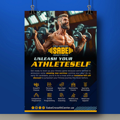 Crossfit Center Flyer Design branding brochure design brochurelab creative design creative studio crossfit custom design customflyerdesign daily design design inspiration design studio flyer flyer design graphic design gym leaflet pamphlet print design visual design