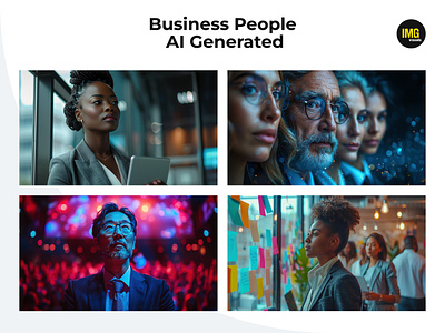 Business people AI generated photo-illustrations ai ai art ai generated ai people ai photo artificialintelligence business illustration business people creativetechnology generated people generated photo machinelearning midjourney virtualmodels virtualpeople