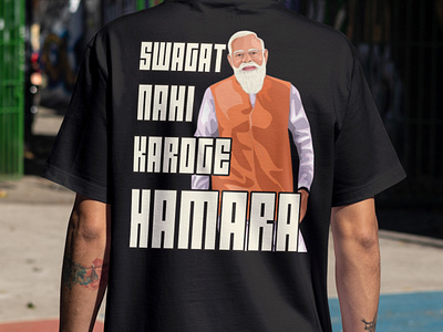 PM of India: Mr. Narendra Modi Creative illustrator design graphic design illustration t shirt design t shirt graphic vector