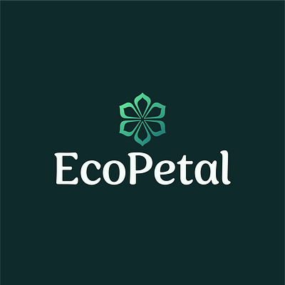 EcoPetal — logo design ecofriendly ecology ecopetal flower logo logo logo design logo designer logomark petal petal logo petal logomark plant logo