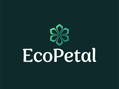 EcoPetal — logo design ecofriendly ecology ecopetal flower logo logo logo design logo designer logomark petal petal logo petal logomark plant logo