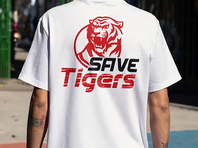 Save Tiger graphic for T-shirt Printing as Client Requirement design graphic design illustration t shirt design t shirt graphics tiger graphics vector