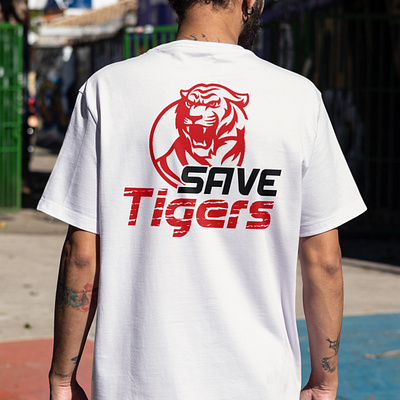 Save Tiger graphic for T-shirt Printing as Client Requirement design graphic design illustration t shirt design t shirt graphics tiger graphics vector