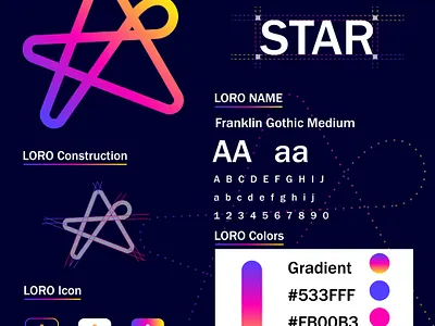 Star modern minimalist logo design branding creative logo design fiverr graphic design illustration logo logo design logo maker minimal minimalist modern star