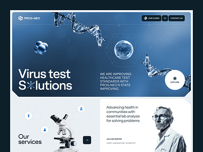 Prog-neo Website design interface product service startup ui ux web website