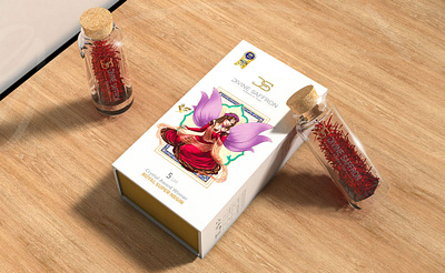 Divine Saffron Packaging Design packaging design saffron packaging zarifgraphic