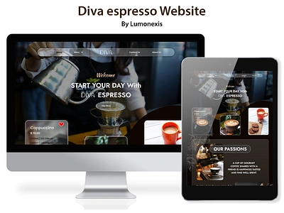 DivaEspresso app branding design graphic design illustration logo photoshop prototype ui ux vector wireframe