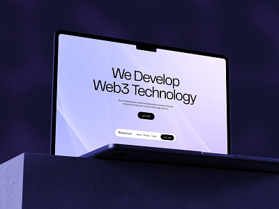 Web3 Development Website Design blockchain crypto purple typography web3 webdesign