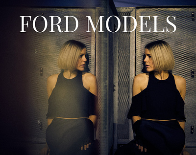 Ford Models Agency agency modeagency model redesign ui ux uxui web webdesign website