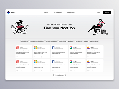 Find Your Next Job accessible analytic branding color theory dashboard design illustration mobile ui ux