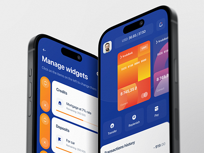 Kredobank app redesign banking cards credit card finance fintech interface design product design ui design user experience ux design