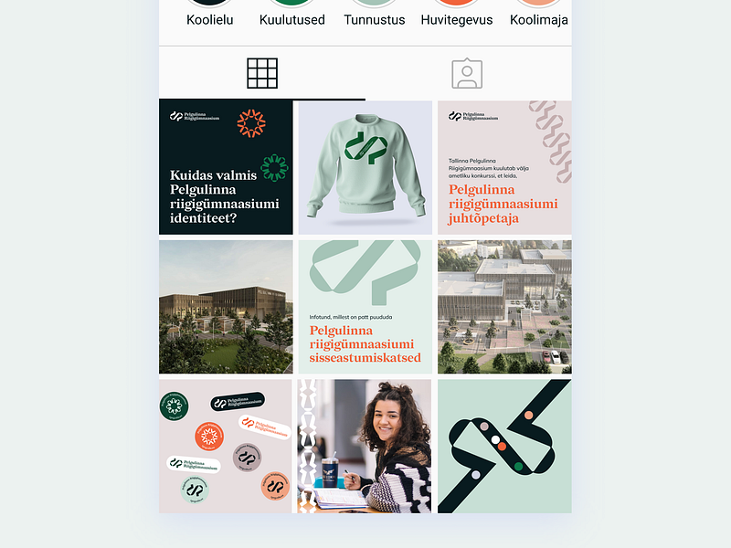 Pelgulinna State Gymnasium brand identity brandbook branding cvi design graphic design logo typography visual identity