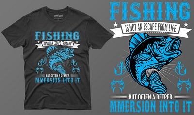 FISHIGN T-SHIRT animation branding custom design fish fishing fishing logo graphic design hunting illustration logo t shirt text design vinage