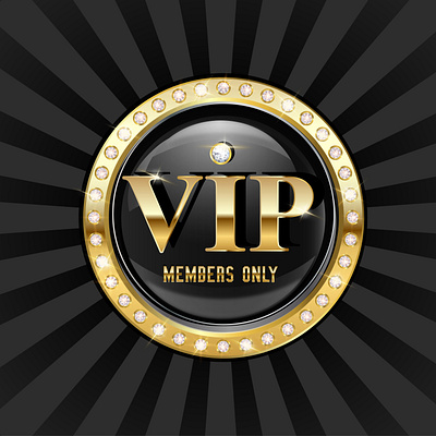 Radiant VIP emblem art branding design graphic design icon illustration logo vector