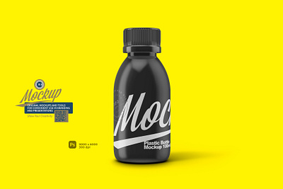 Plastic Bottle Mockup 100ml animation branding graphic design logo mock up mockup motion graphics package packaging psd