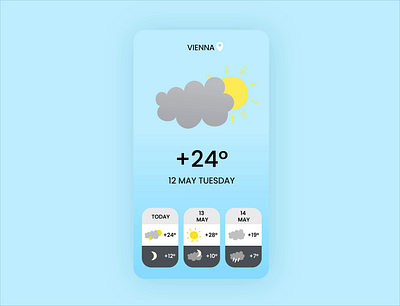 Daily UI 037 - Weather Design Animation daily ui dailyui design icon design illustration motion motion design motion graphics motion ui ui ui design weather weather app webdesign