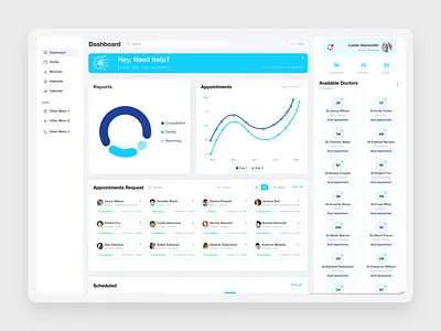 Medical Dashboard analytics chart clean app dashboard dashboard design dashboard ui data design figma graph hospital medical dashboard minimal sidebar stats typography ui ux