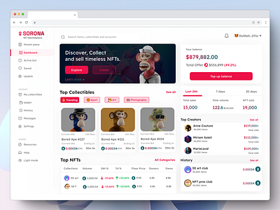 NFT Dashboard crypto crypto dashboard cryptocurrency nft nft dashboard nft market place