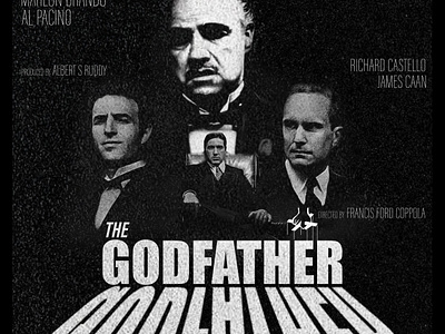 The Godfather movie poster branding design godfather graphic design illustration logo movie movie poster typography