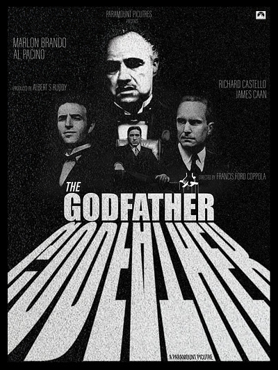The Godfather movie poster branding design godfather graphic design illustration logo movie movie poster typography
