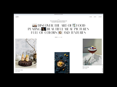 Food Photographer Website branding design figma flat foodphotography layout minimal minimalism minimalist portfolio ui ux web webdesign website