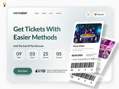 METAVENT: Event booking made simple cashewdesign ui uidesign ux uxdesign