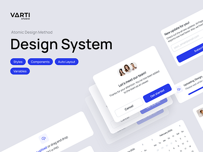 Design System: UI/UX Design | Design Library assets components design design system elements figma library structure ui ui kit uiux ux